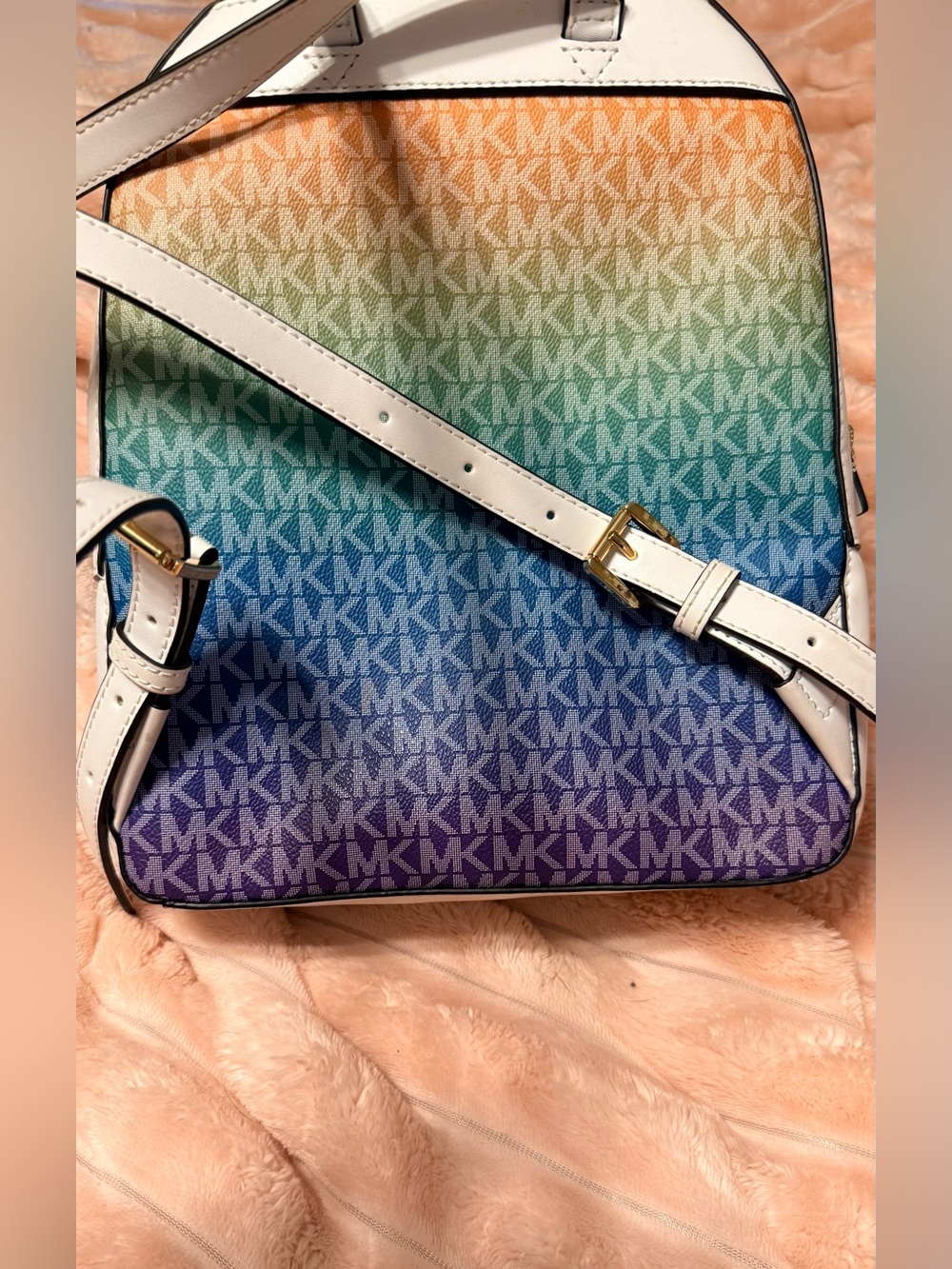 Michael Kors Rainbow Gradient Logo Backpack - Multicolor - Picture 5 of 11